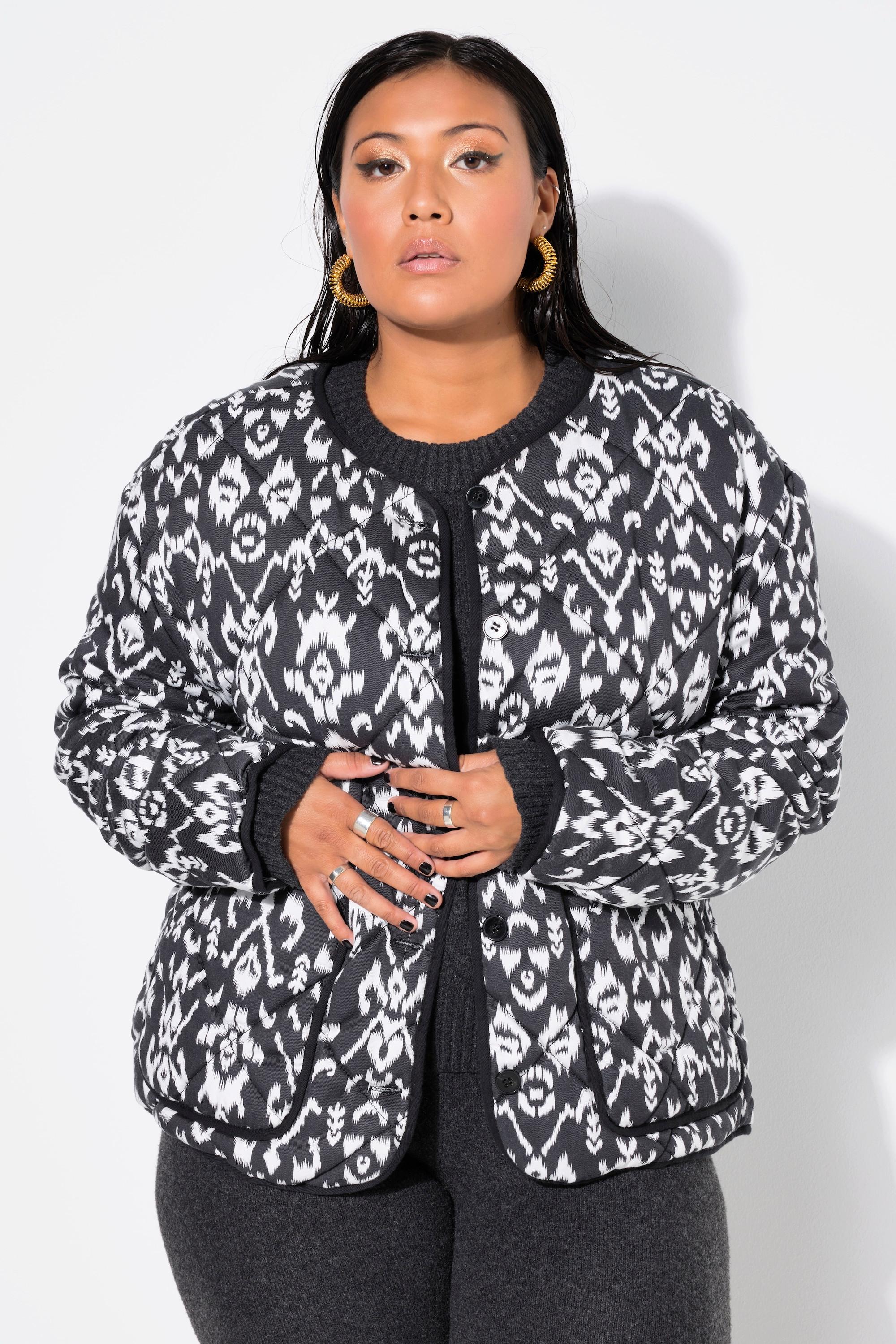 Studio Untold Steppjacke Boxy Shape Alloverprint  