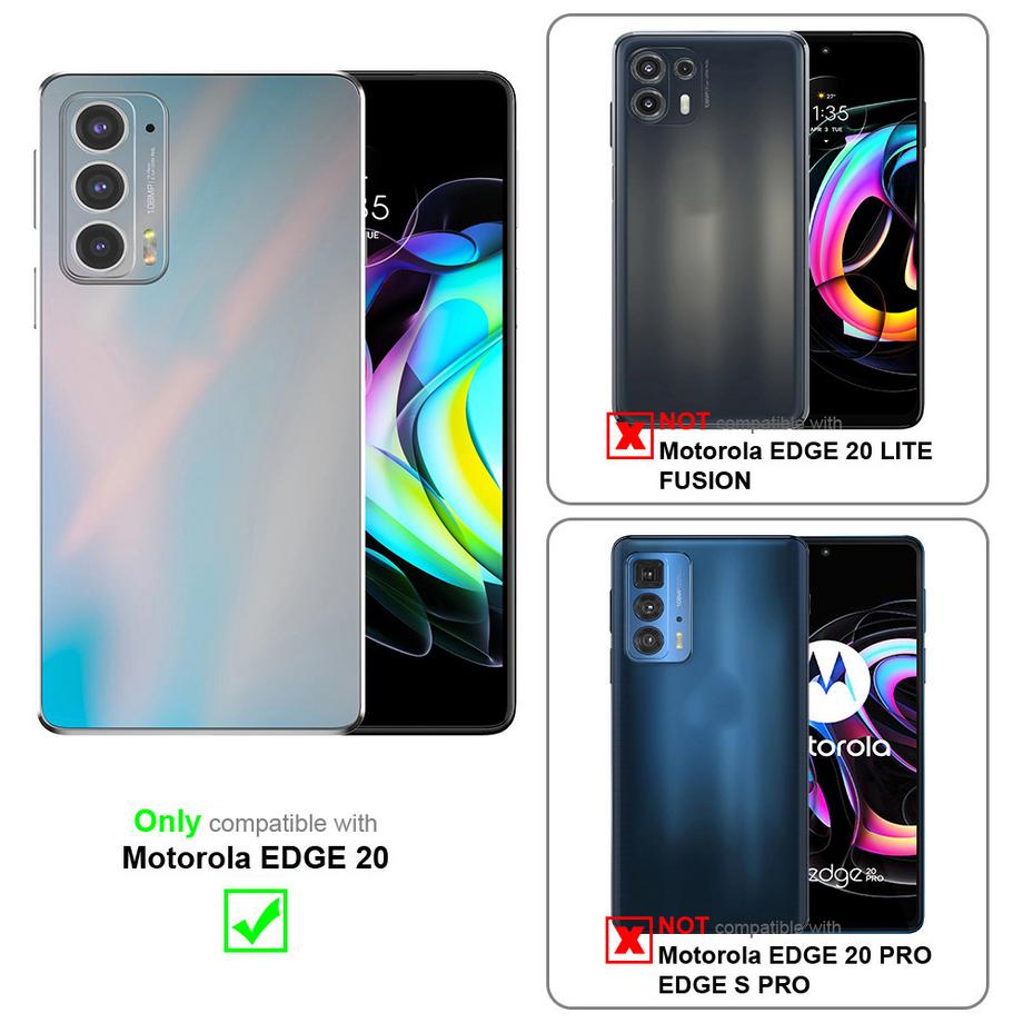 Cadorabo  Housse compatible avec Motorola EDGE 20 - Coque de protection en silicone TPU flexible 