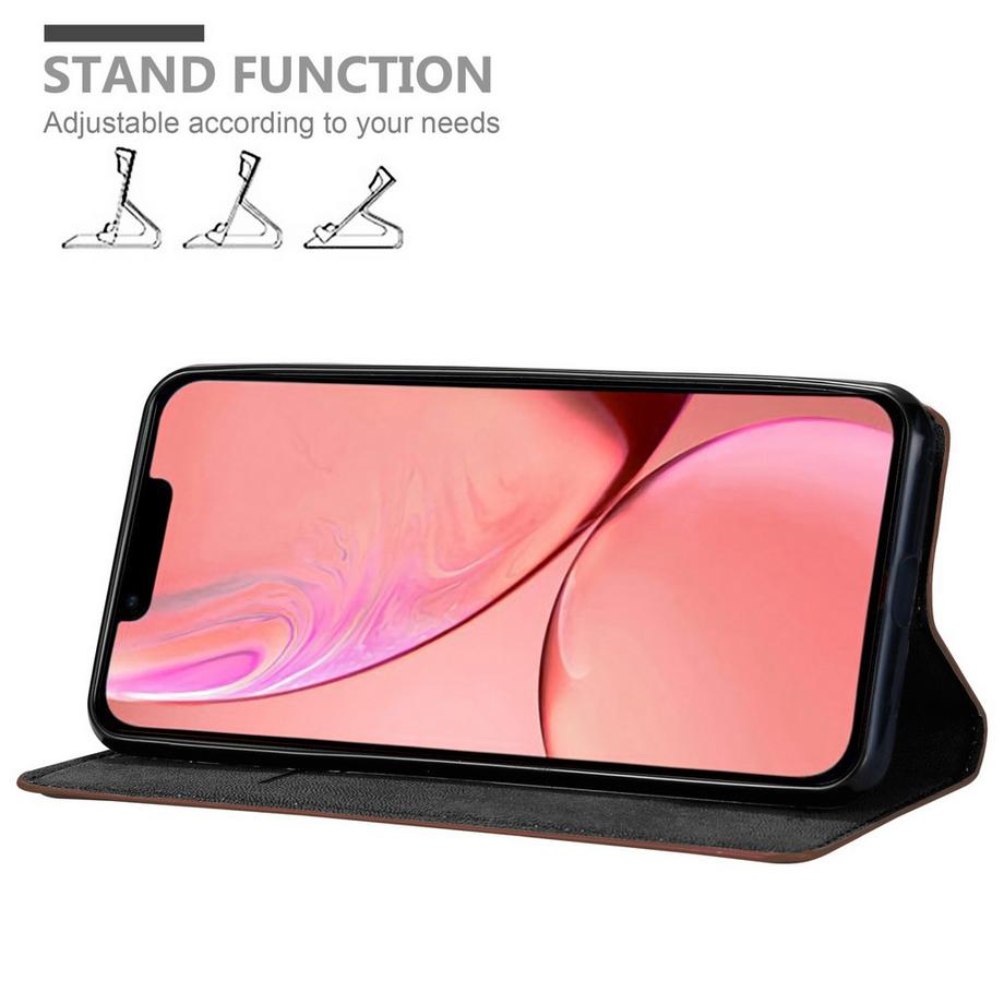 Cadorabo  Cadorabo Hülle kompatibel mit Apple iPhone 13 MINI - Schutzhülle mit Magnetverschluss, Standfunktion und Kartenfach 