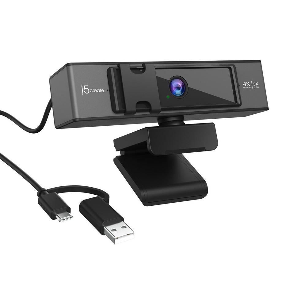 j5Create  JVCU435-N Webcam USB™ 4K Ultra HD con telecomando con zoom digitale 5x 