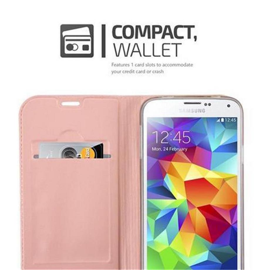 Cadorabo  Housse compatible avec Samsung Galaxy S5 / S5 NEO - Coque de protection avec fermeture magnétique, fonction de support et compartiment pour carte 
