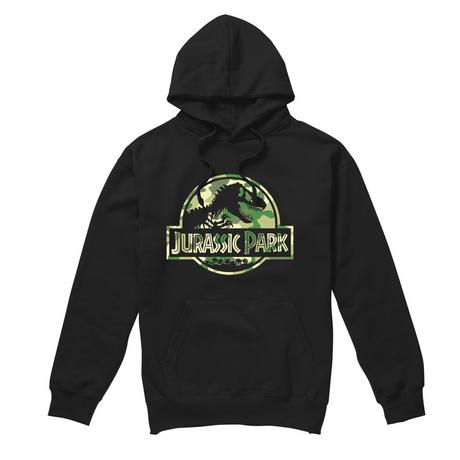 Jurassic Park Camouflage Logo Felpa con Cappuccio  
