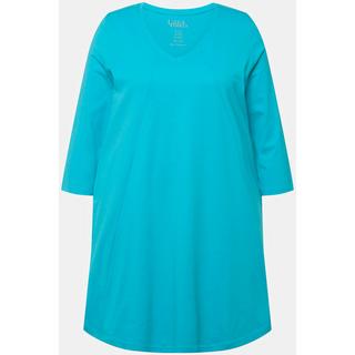 Ulla Popken  Longshirt, Ziernähte, A-Linie, V-Ausschnitt, 3/4-Arm 