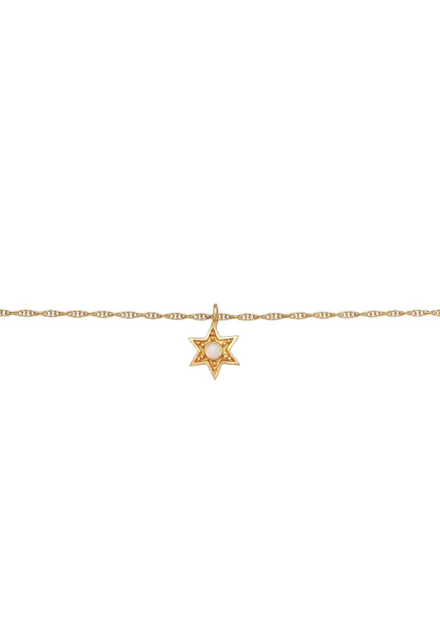 Elli  Collier Femmes Choker Pendentif Étoile Astro Avec Opale 