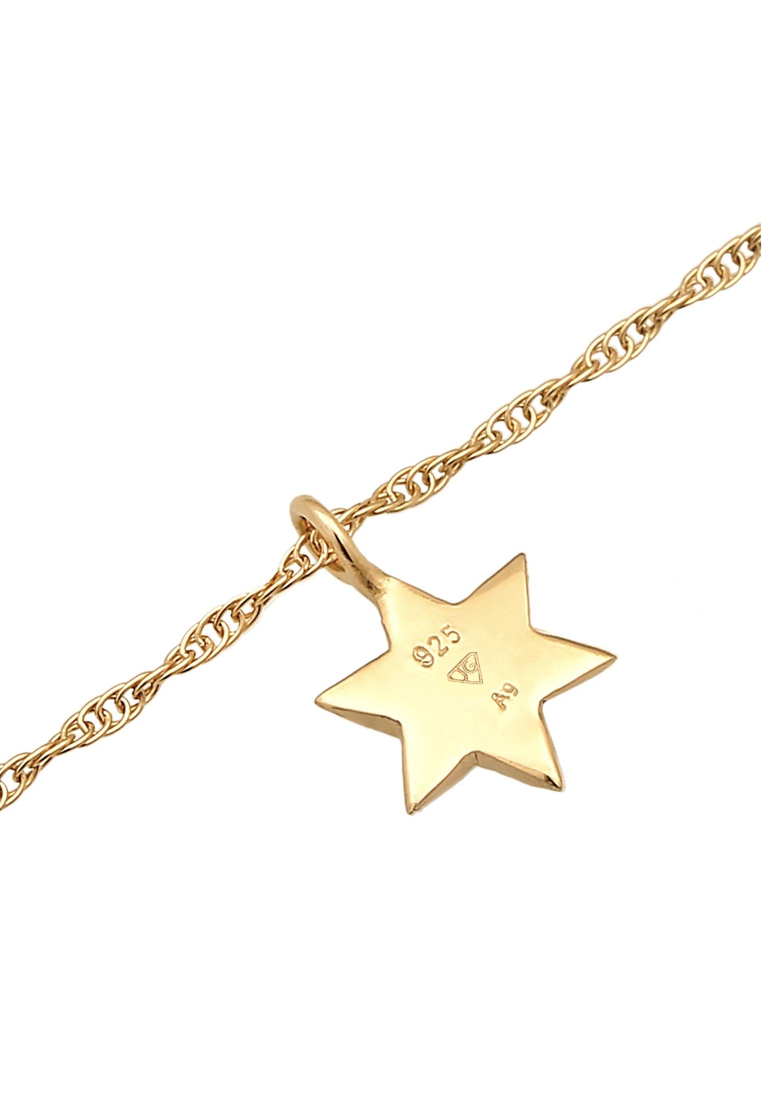 Elli  Collier Femmes Choker Pendentif Étoile Astro Avec Opale 