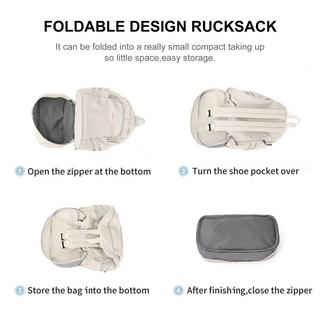 Only-bags.store Großer Reiserucksack, faltbarer Laptop-Reiserucksack, wasserdichter Outdoor-Sportrucksack, lässiger Schulrucksack, verstaubarer Fitness-Rucksack mit Schuhfach  