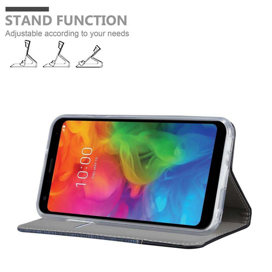 Cadorabo  Housse compatible avec LG Q7 / Q7a / Q7+ - Coque de protection avec fermeture magnétique, fonction de support et compartiment pour carte 
