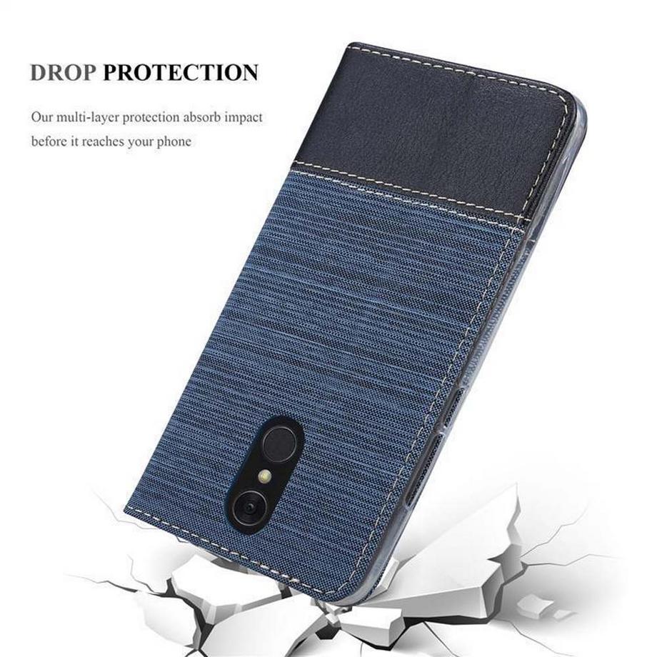 Cadorabo  Housse compatible avec LG Q7 / Q7a / Q7+ - Coque de protection avec fermeture magnétique, fonction de support et compartiment pour carte 