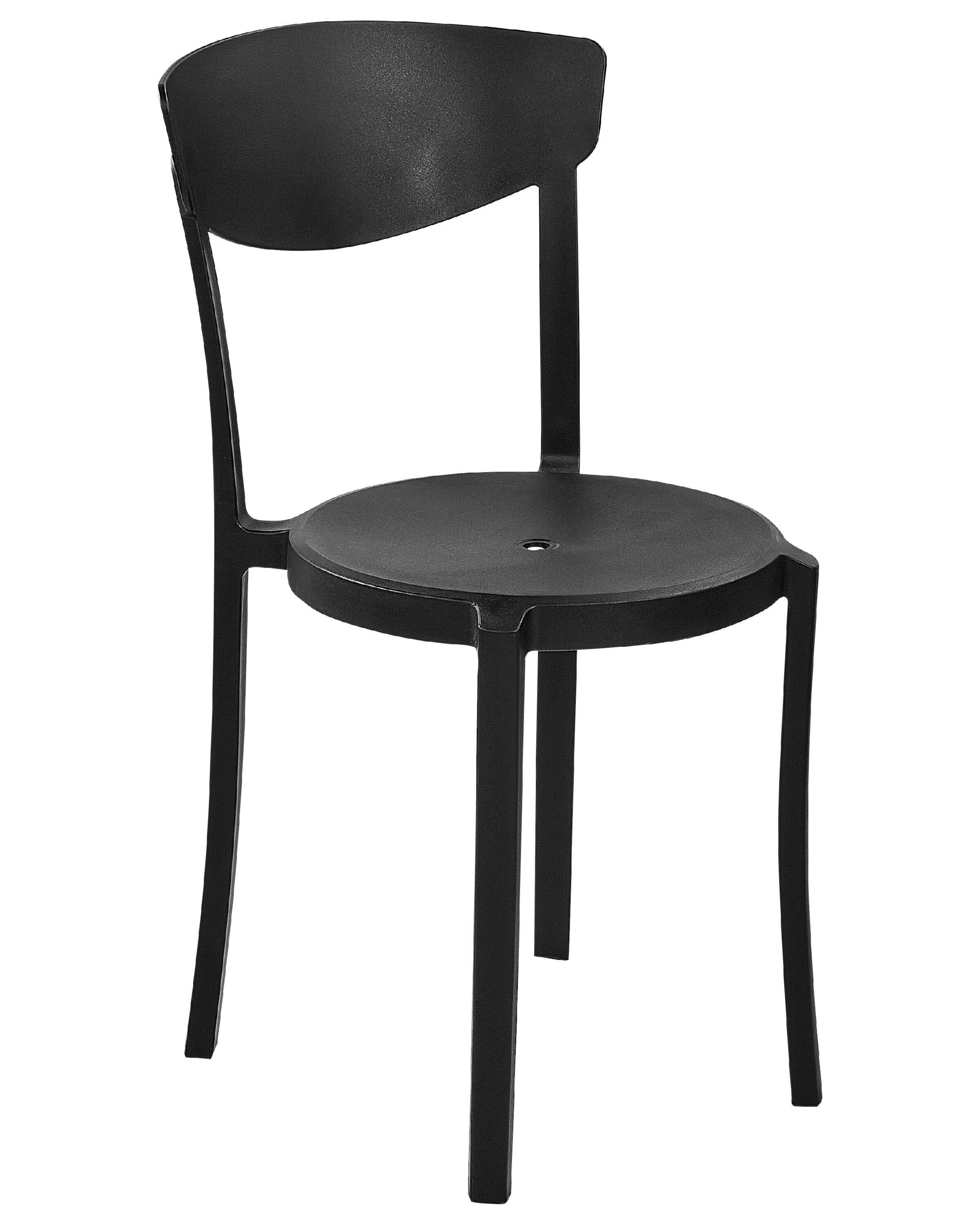 Beliani Set mit 8 Stühlen aus Kunststoff Modern VIESTE  