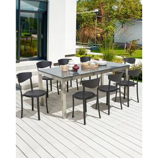 Beliani Lot de 8 chaises de salle à manger en Matière synthétique Moderne VIESTE  