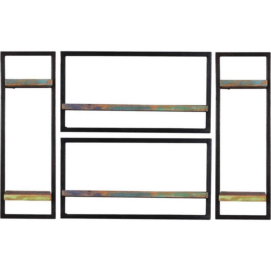 mutoni Étagère murale River multicolore 125x25x75 (4 pièces)  