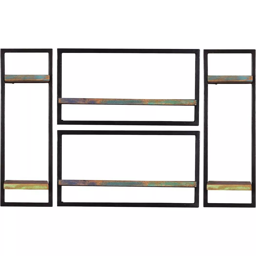 mutoni - Étagère murale River multicolore 125x25x75 (4 pièces), One Size