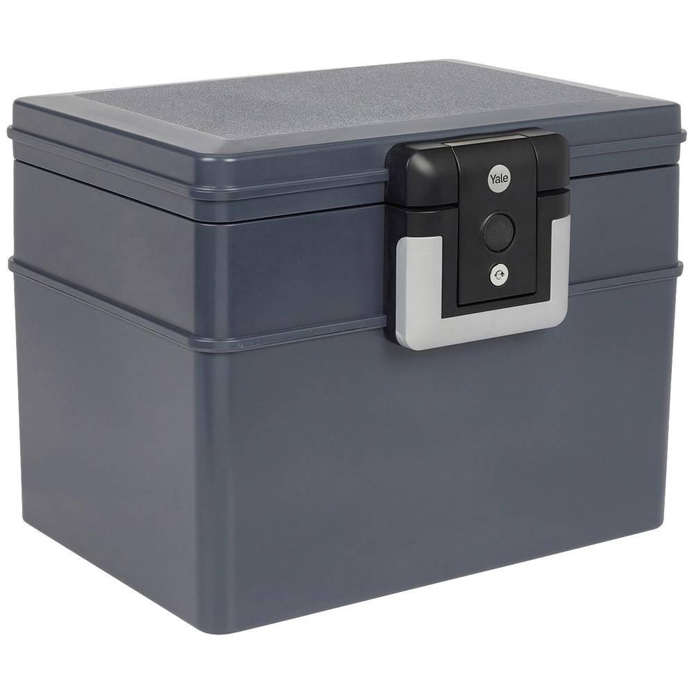 Yale Cassette de contre le feu et l'eau L, 30 min. résistant au feu, 72 h étanche, 2 clés  