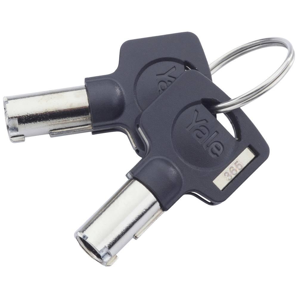 Yale Cassette de contre le feu et l'eau L, 30 min. résistant au feu, 72 h étanche, 2 clés  