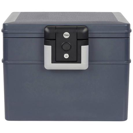 Yale Cassette de contre le feu et l'eau L, 30 min. résistant au feu, 72 h étanche, 2 clés  