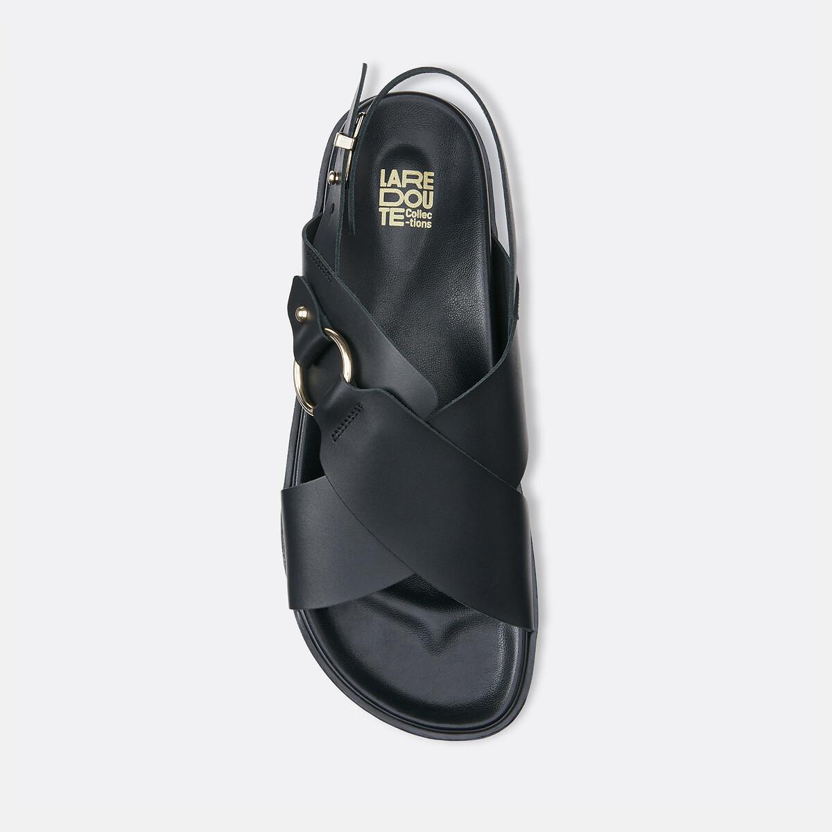 La Redoute Collections  Kreuzsandalen aus Glattleder 