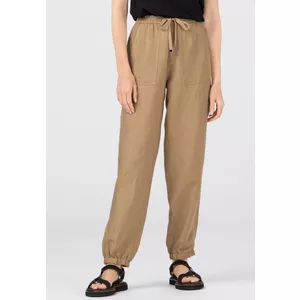 Tapered Pants im Leinen-Viskose-Mix
