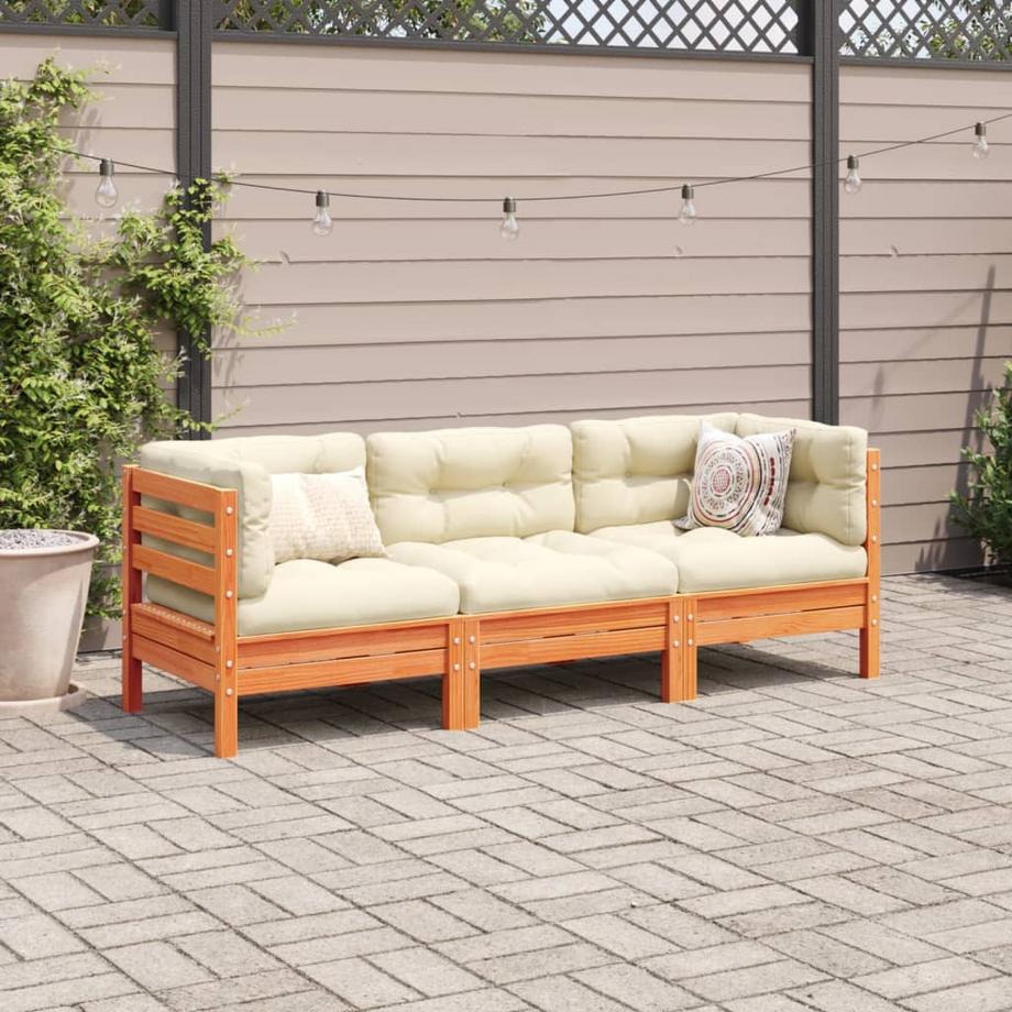 VidaXL set divano da giardino Legno  