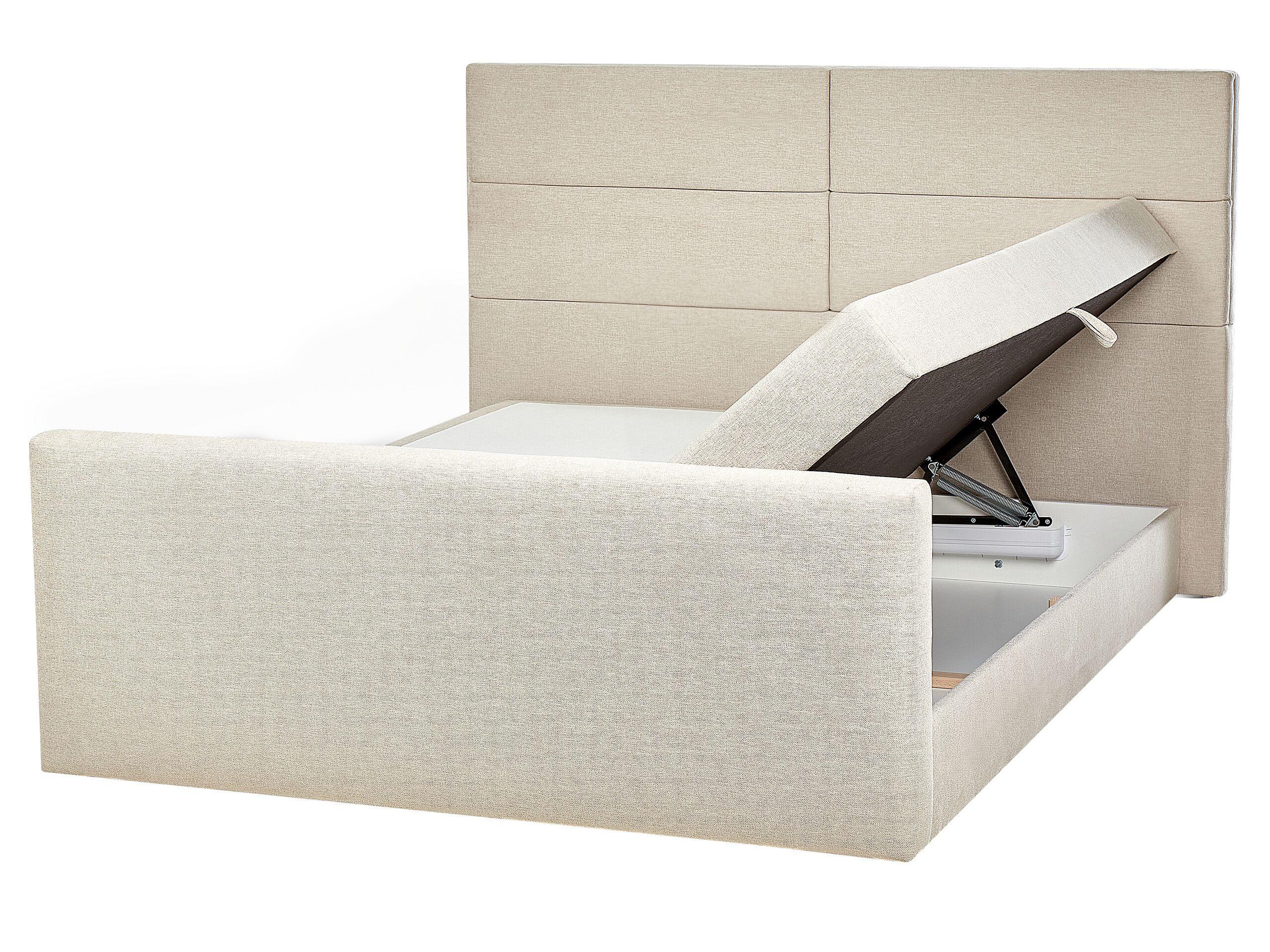 Beliani Lit Boxspring en Polyester Moderne ARISTOCRAT  