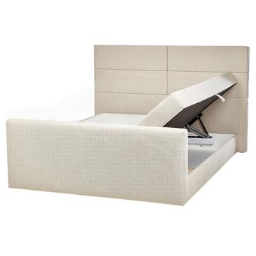 Lit boxspring avec rangement en Tissu Moderne ARISTOCRAT