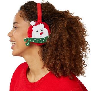 Tectake Paraorecchie con motivo di pupazzo di neve  