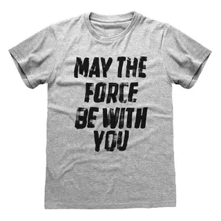 STAR WARS  May The Force Be With You TShirt Grigio