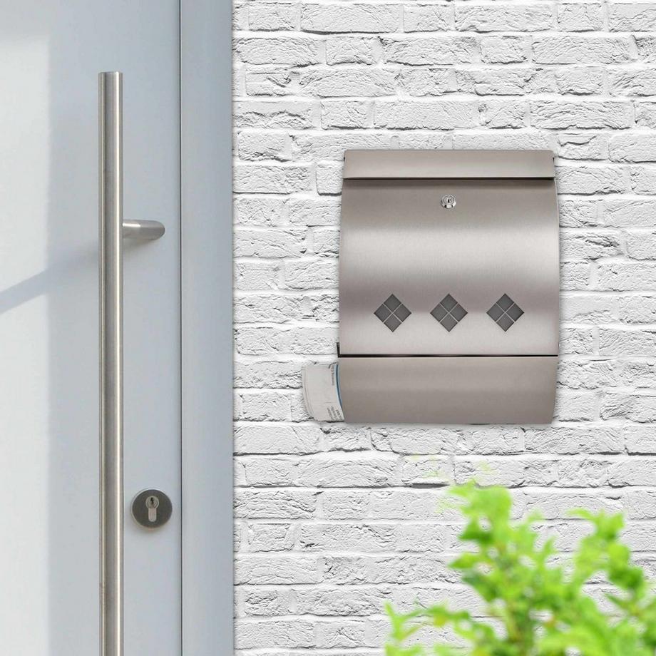 Northix  Briefkasten mit Zeitungsfach 