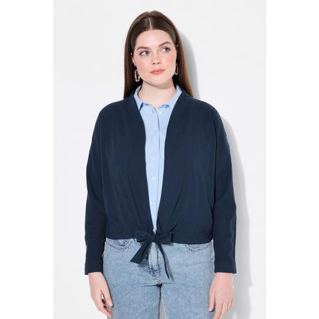 Ulla Popken Bolero Jacke Stehkragen Fledermaus Langarm Saumband  