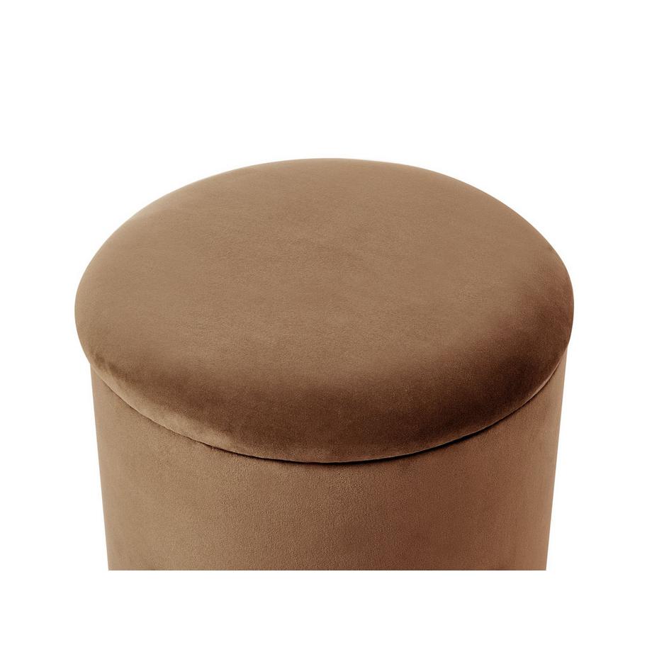 Beliani Pouf mit Stauraum aus Samtstoff Skandinavisch WENONA  