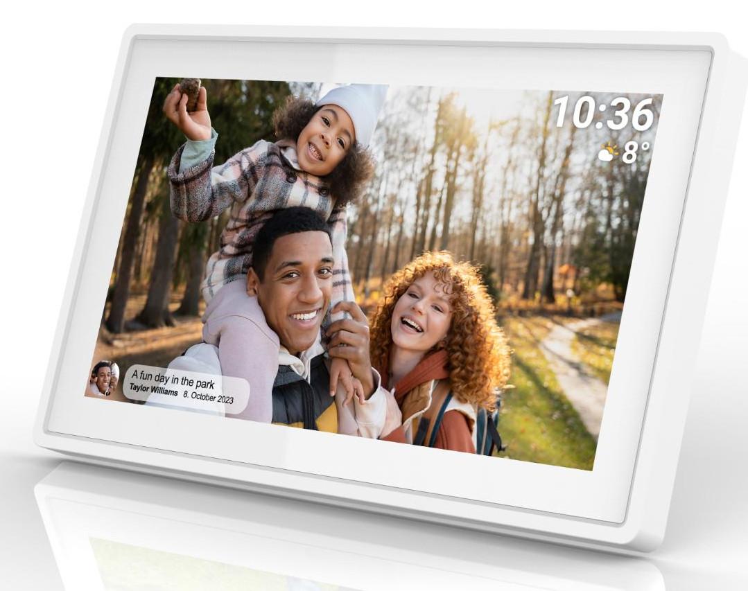 DENVER  Denver PFF-725W cornice per foto digitali Bianco 17,8 cm (7") Touch screen Wi-Fi 