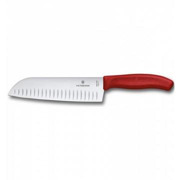 Victorinox Santokumesser Swiss Classic Rot/Silber