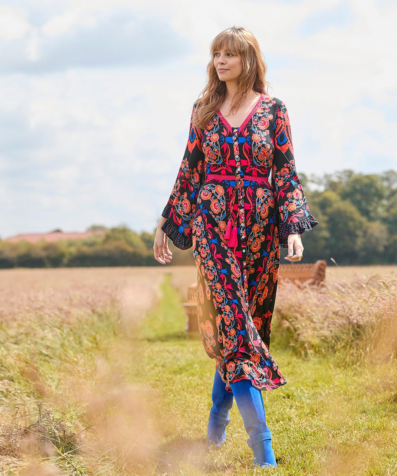 Joe Browns  Boho-Maxikleid mit durchgehender Knopfleiste 