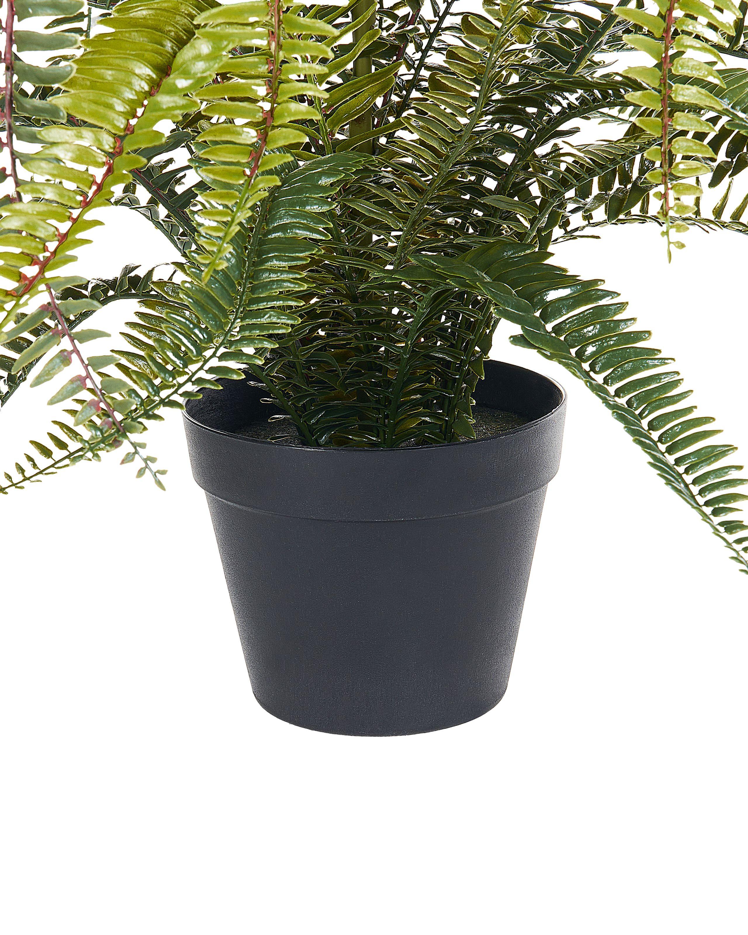 Beliani Kunstpflanze aus Kunststoff Retro FERN LEAF PLANT  