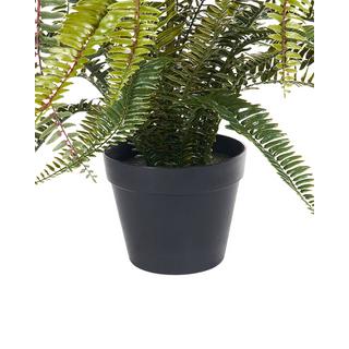 Beliani Kunstpflanze aus Kunststoff Retro FERN LEAF PLANT  