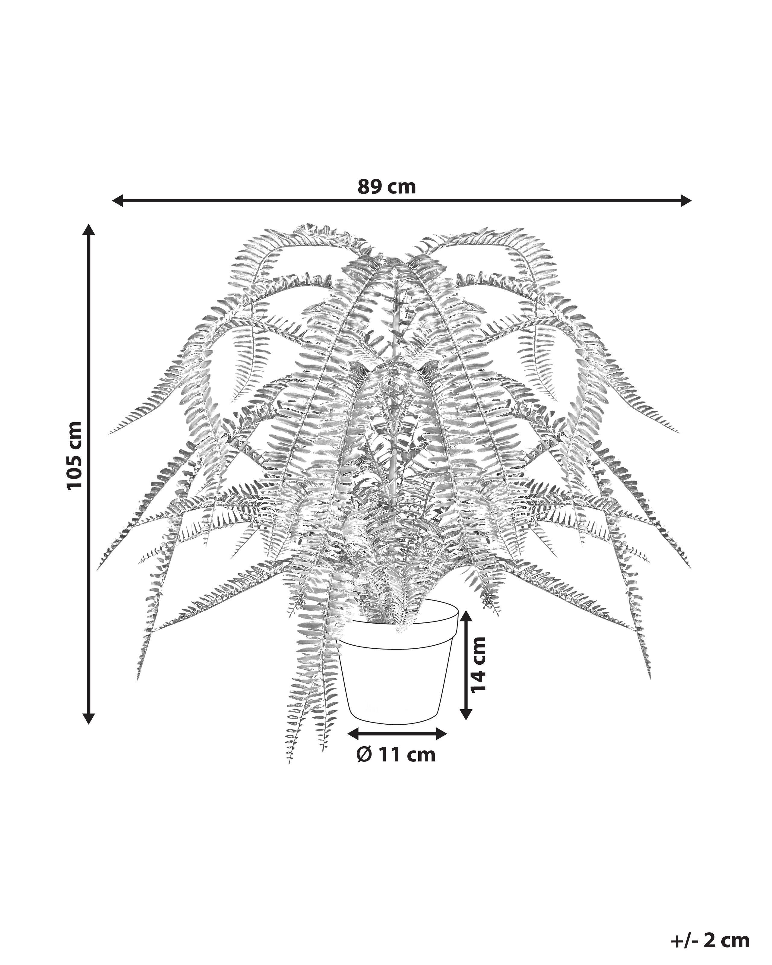 Beliani Pianta artificiale en Materiale sintetico Retrò FERN LEAF PLANT  