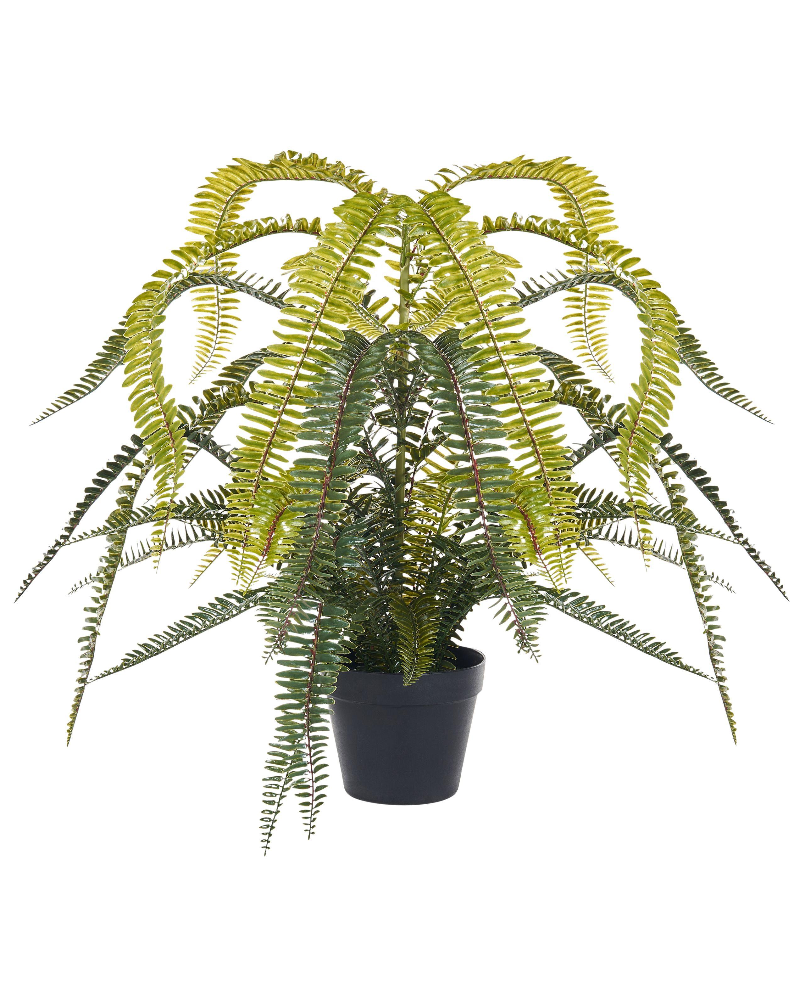 Beliani Kunstpflanze aus Kunststoff Retro FERN LEAF PLANT  