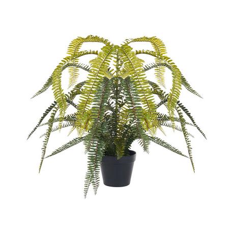 Beliani Kunstpflanze aus Kunststoff Retro FERN LEAF PLANT  