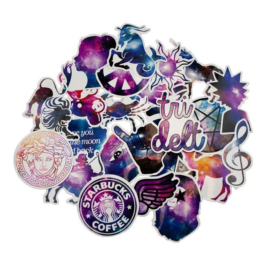 36x Autocollants - Galaxie