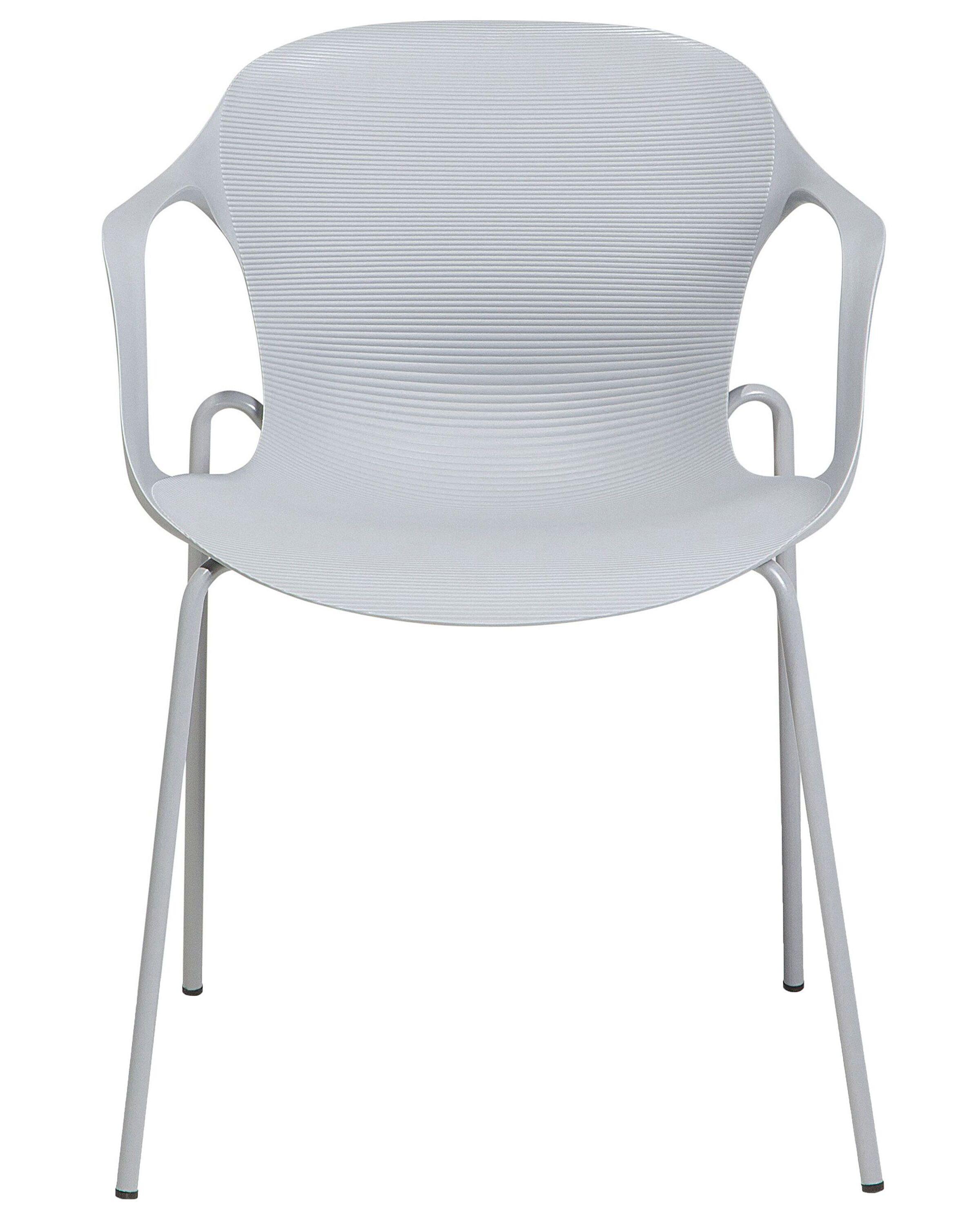 Beliani Esszimmerstuhl 2er Set aus Kunststoff Modern ELBERT  