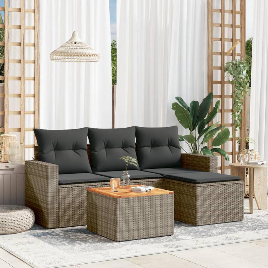 VidaXL Garten sofagarnitur poly-rattan  