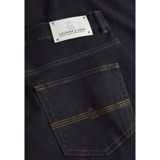 Colours & Sons Denim Cropped Tapered Fit Jeans  