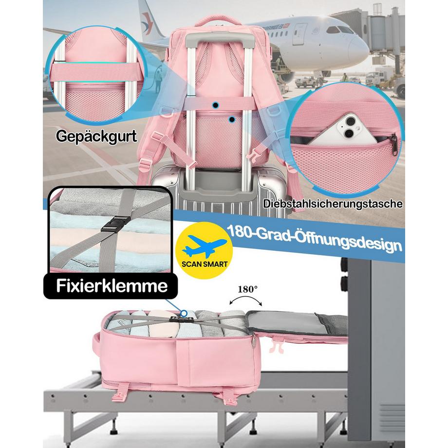 Only-bags.store Handgepäckrucksack Klein für Ryanair, Reiserucksack Tasche  