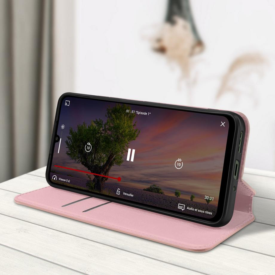 Avizar  Étui Porte-carte Xiaomi Redmi 13C Rose 