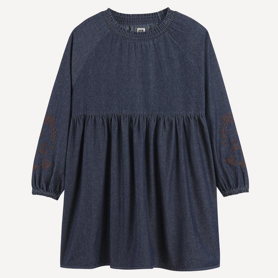 La Redoute Collections  Kleid mit langen Ärmeln aus leichtem Denim 