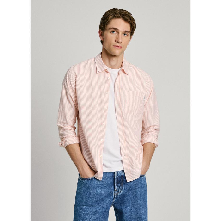 Pepe Jeans London Matthew Camicia a Righe Maniche Lunghe  