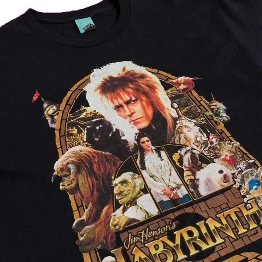 Labyrinth Grafikdruck T-Shirt  
