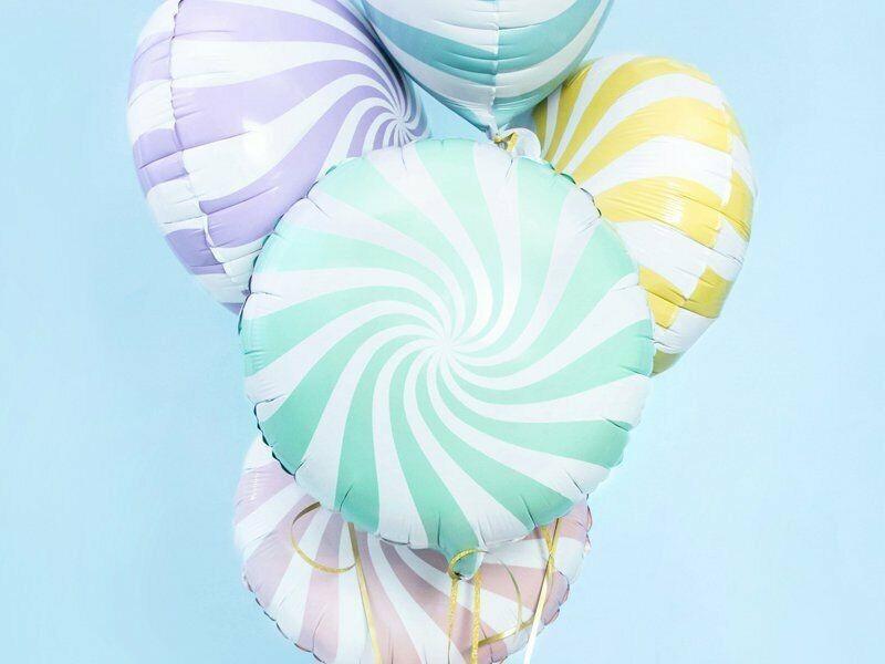 PartyDeco  Lila Yummy Candy Folienluftballon 