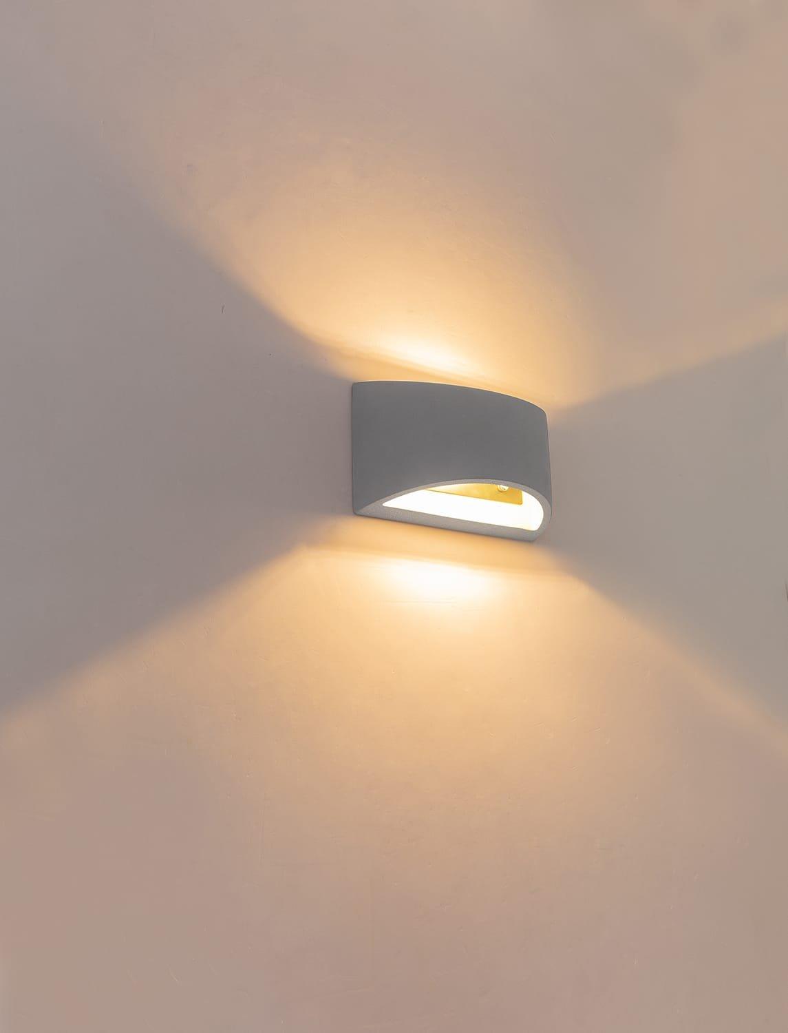 mutoni Applique Timo gris béton 1xG9  