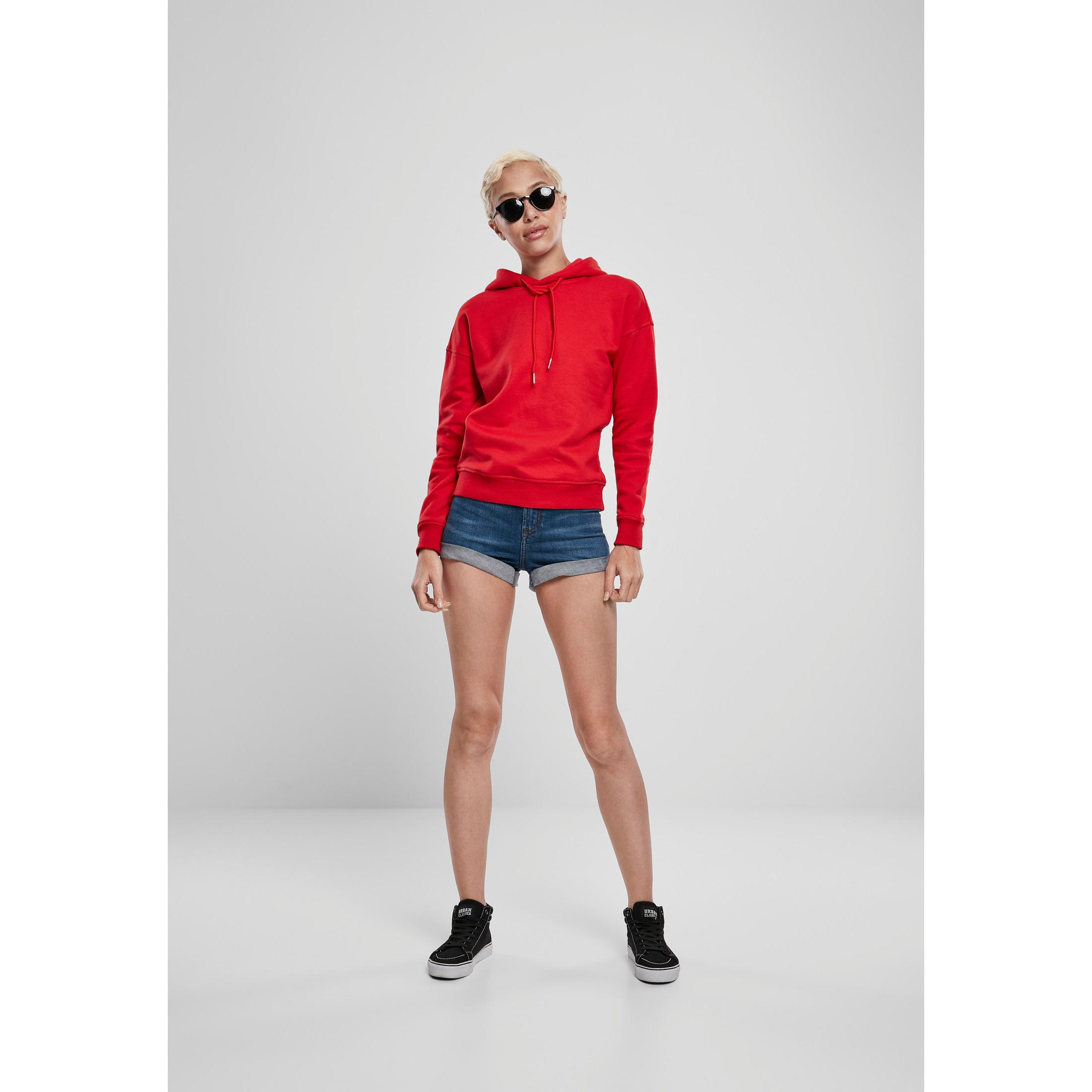 URBAN CLASSICS Sweatshirt à Capuche Basique Côtelé  