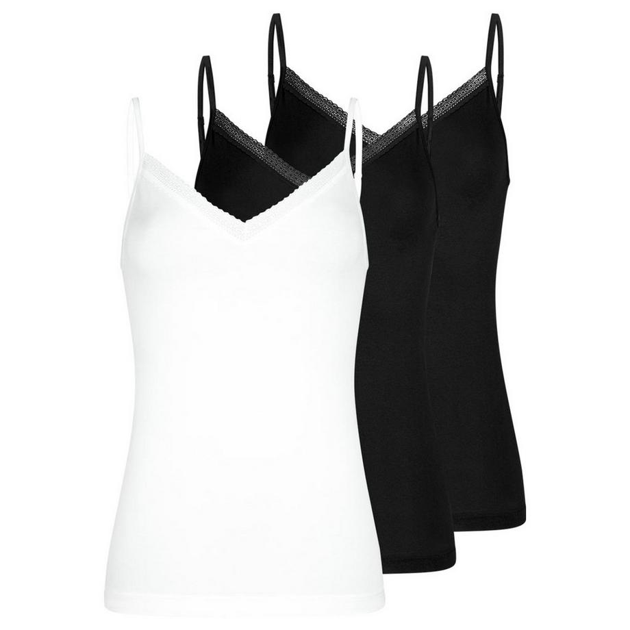 Modal Lace lot de 3  - tops à bretelles spaghetti